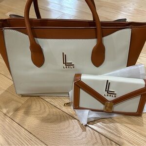 Ulu Tan and Cream Satchel Set